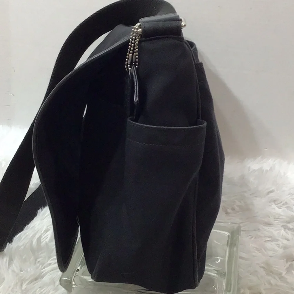 Coach Transatlantic canvas and leather messenger bag